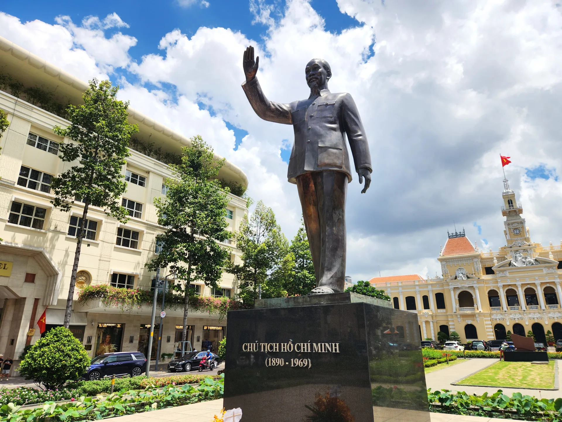  The statute of Ho Chi Minh, a former leader of Vietnam in Ho Chi Minh City, a popular holiday destination in Vietnam 