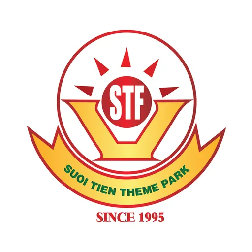 Logo of Suoi Tien Theme Park on Ho Chi Minh City, a popular holiday destination in Vietnam