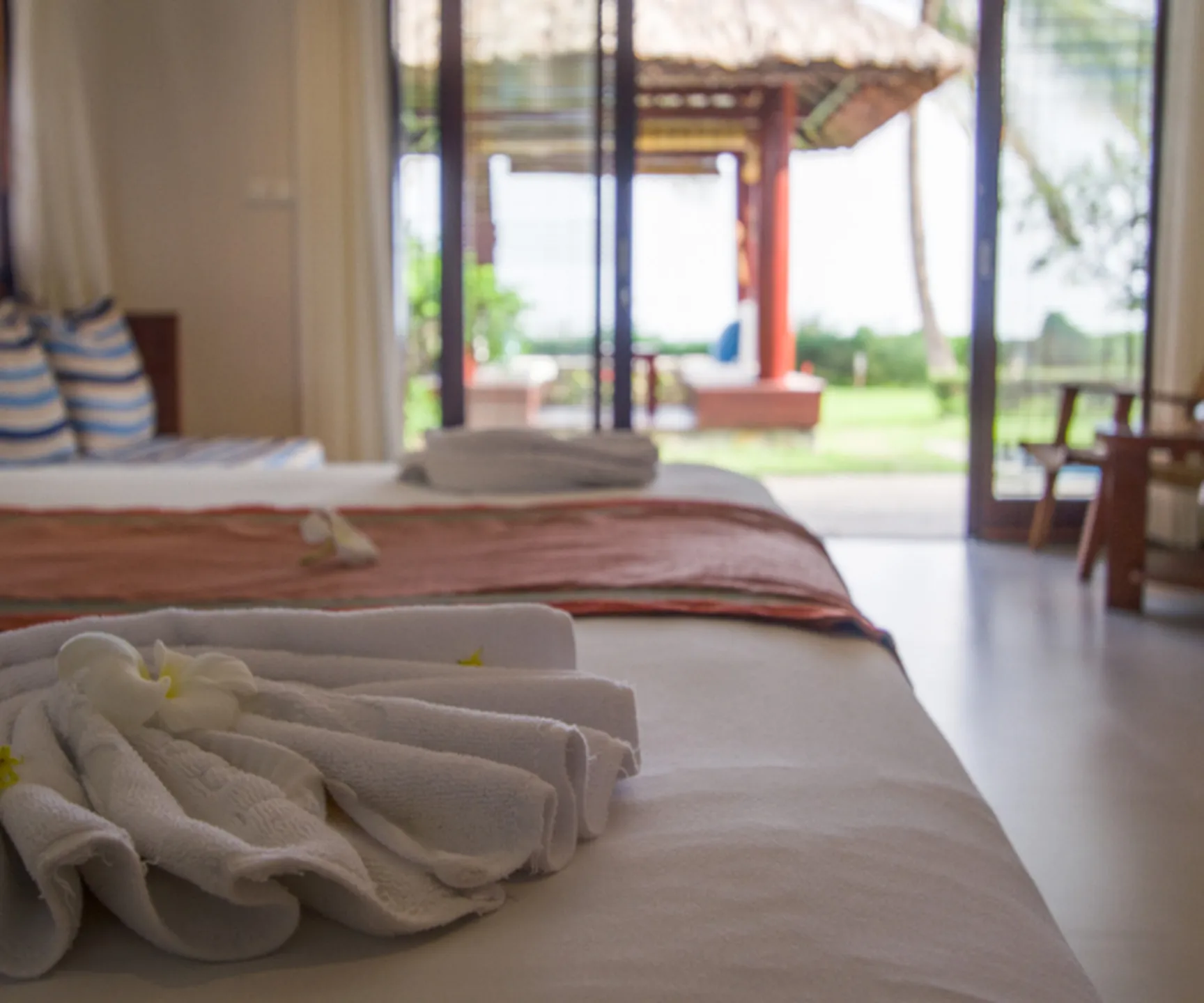  Bedroom in sea view family bungalow with garden access and natural light at Blue Ocean Resort Mui Ne Vietnam 